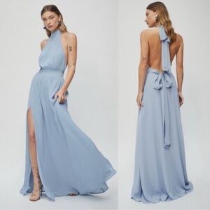 Reformation Andee Dress in Mineral Light Blue Size 10